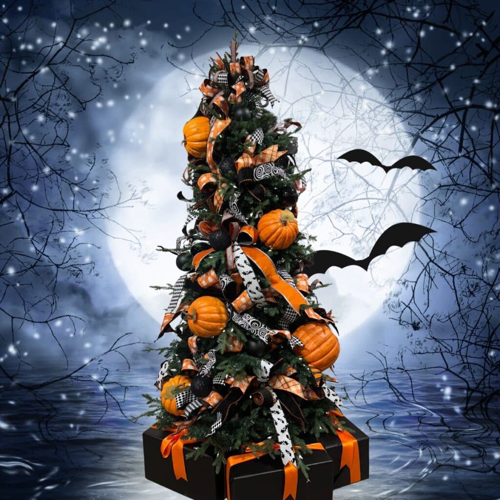 Spooky Chic: Black Halloween Tree Inspiration from Dallas Market