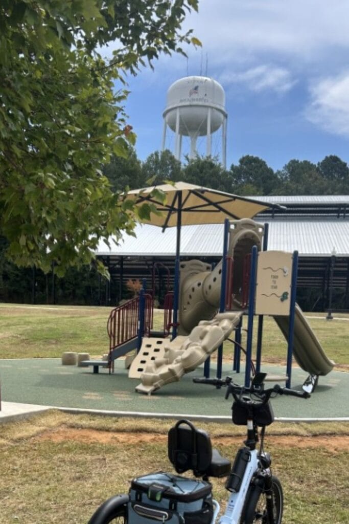 new playground at the Pontotoc Gateway to the Tanglefoot Trail