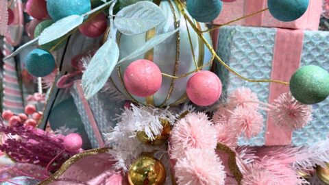 ideas for a pastel christmas tree from the Dallas market