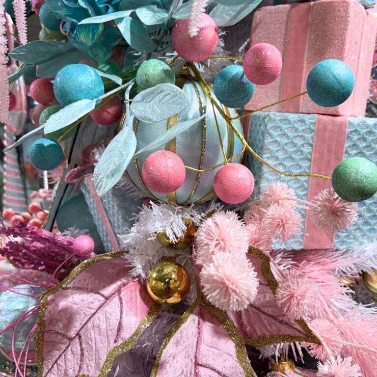 ideas for a pastel christmas tree from the Dallas market