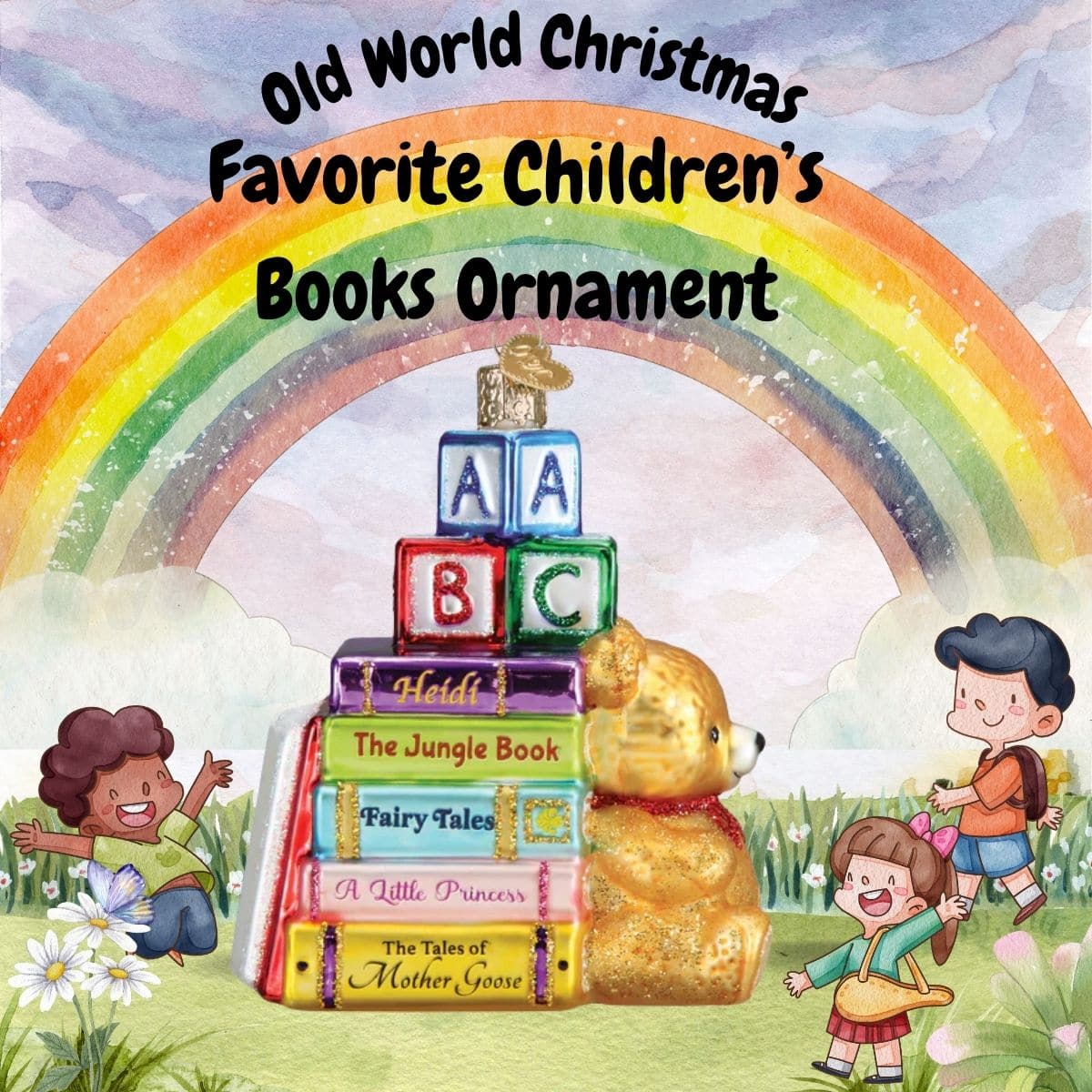 Old World Christmas keepsake ornament "Favorite Children's Books"