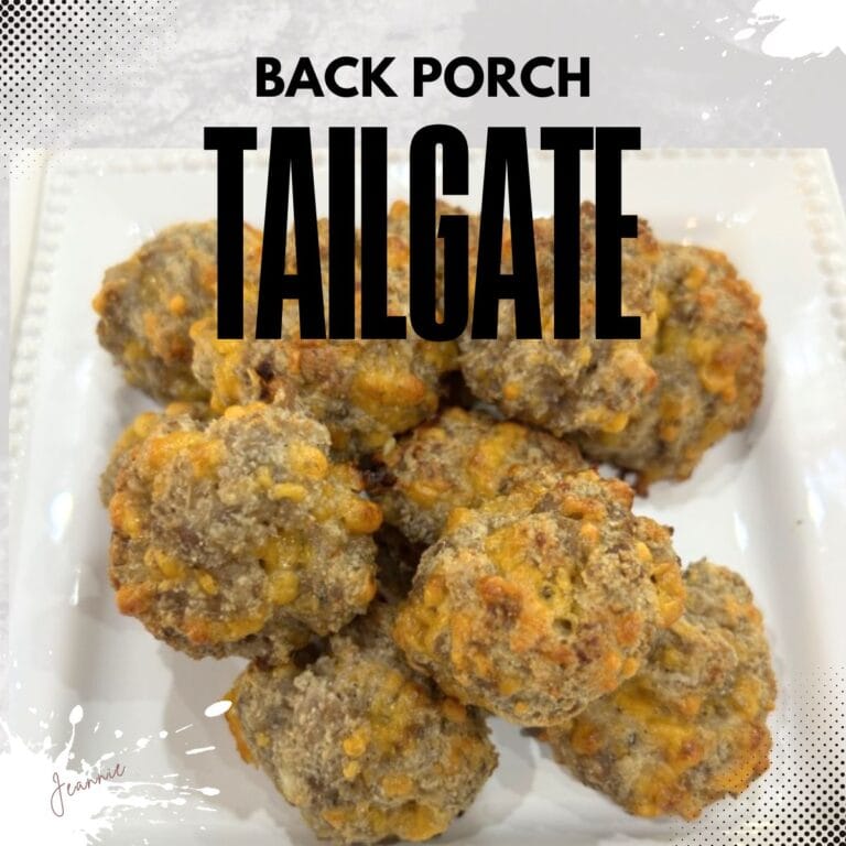 Keto Sausage Balls, Low-Carb, Cheesy and perfect for a tailgate snack or brunch