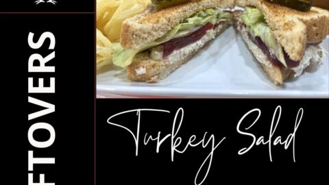 turkey salad sandwich on toasted bread with lettuce and cranberry sauce