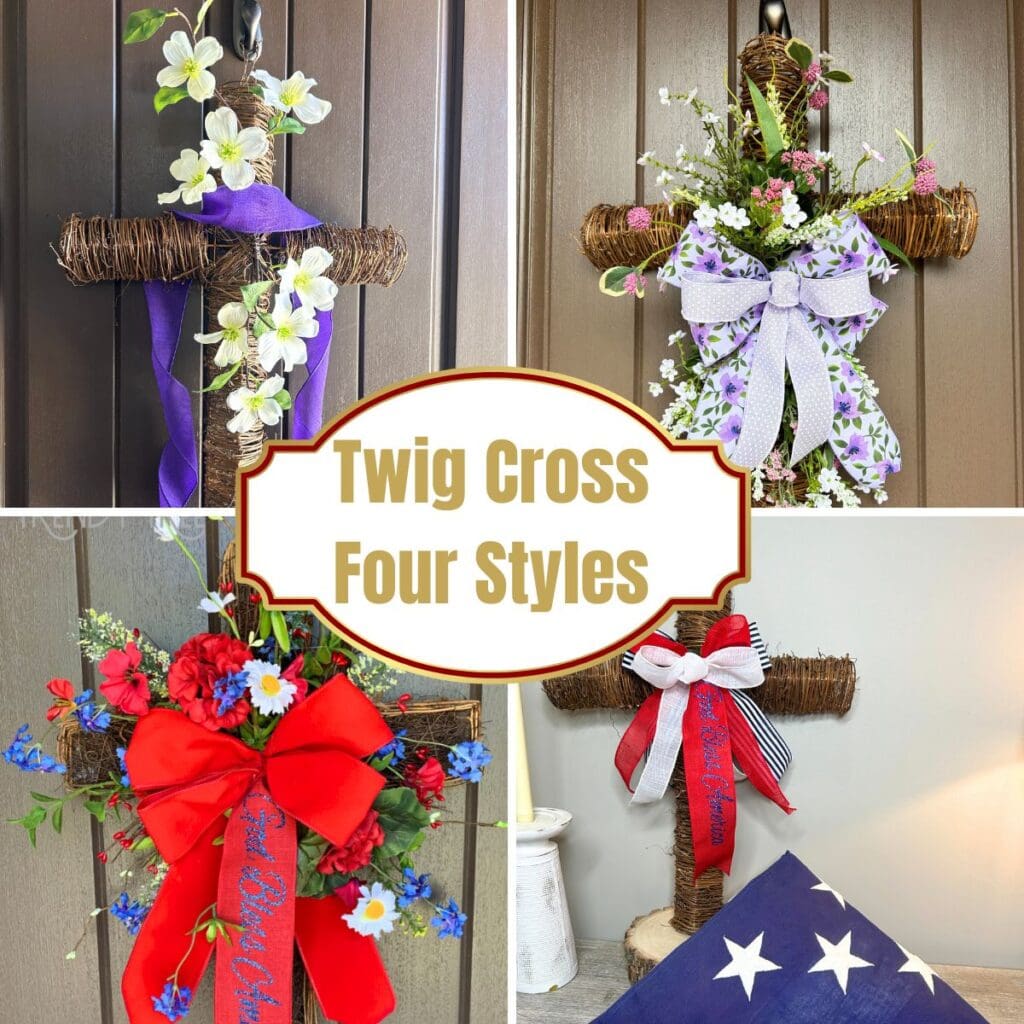 Four Twig Cross Styles and the Case for Not Using Hot Glue