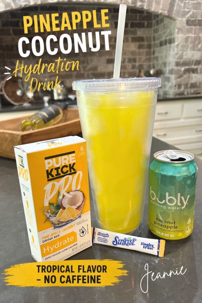 pineapple coconut hydration drink no caffeine