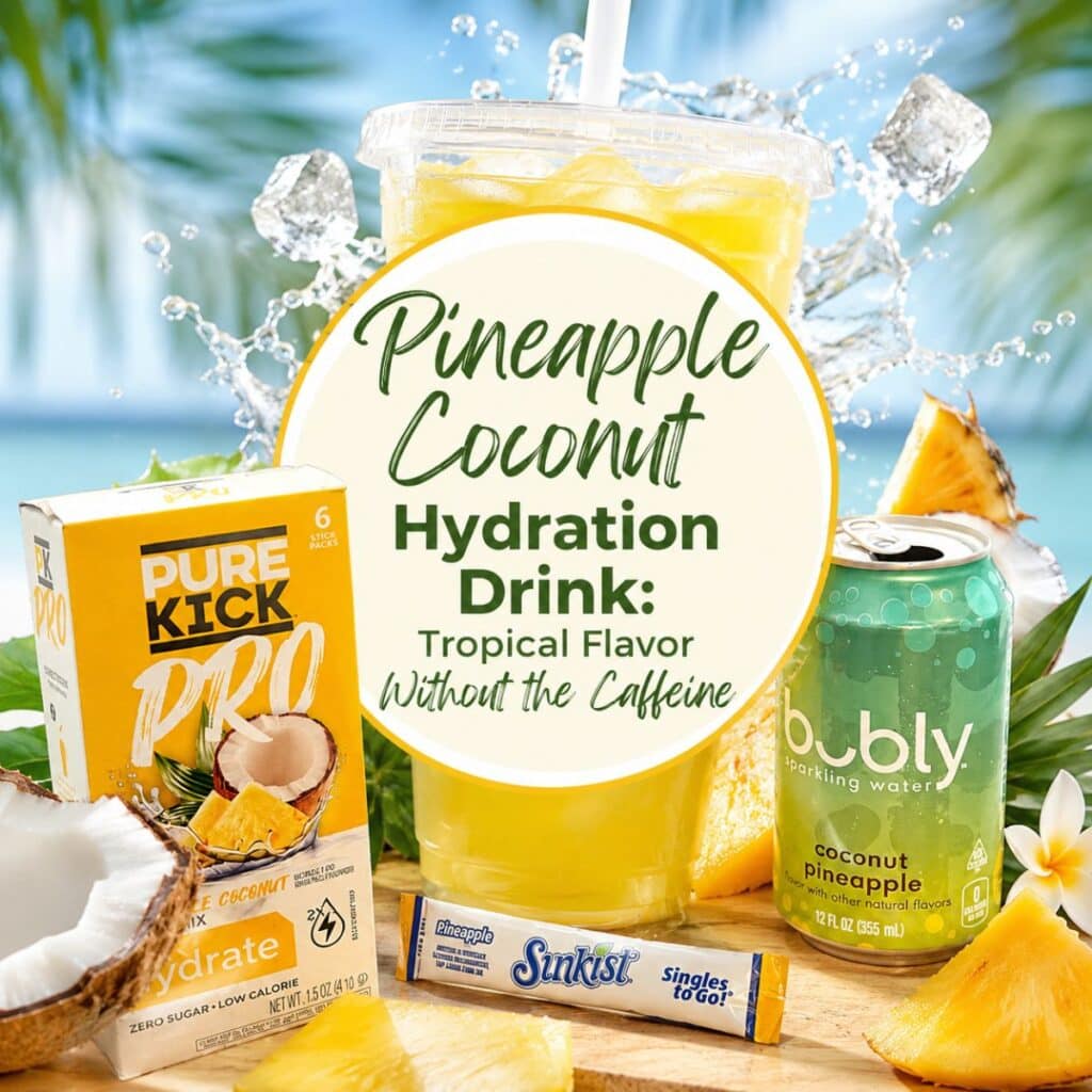 pineapple coconut hydration drink no caffeine