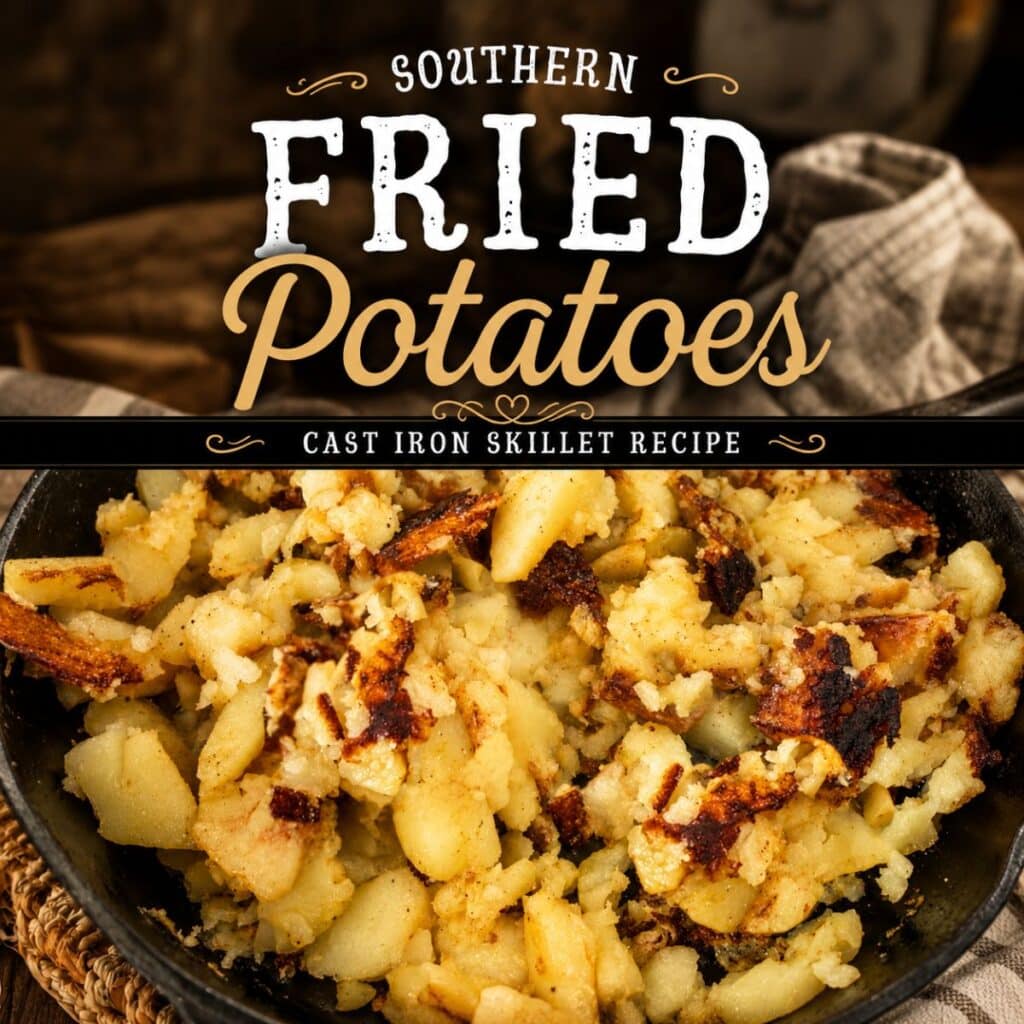 southern fried potatoes cast iron skillet