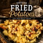 southern fried potatoes cast iron skillet