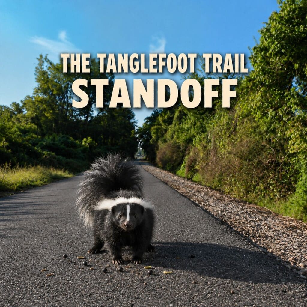 skunk standoff on the tanglefoot trail