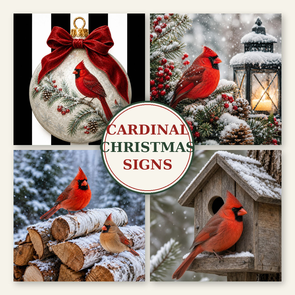 Cardinal Christmas Signs