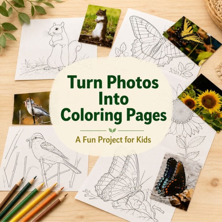 turn photos into coloring pages