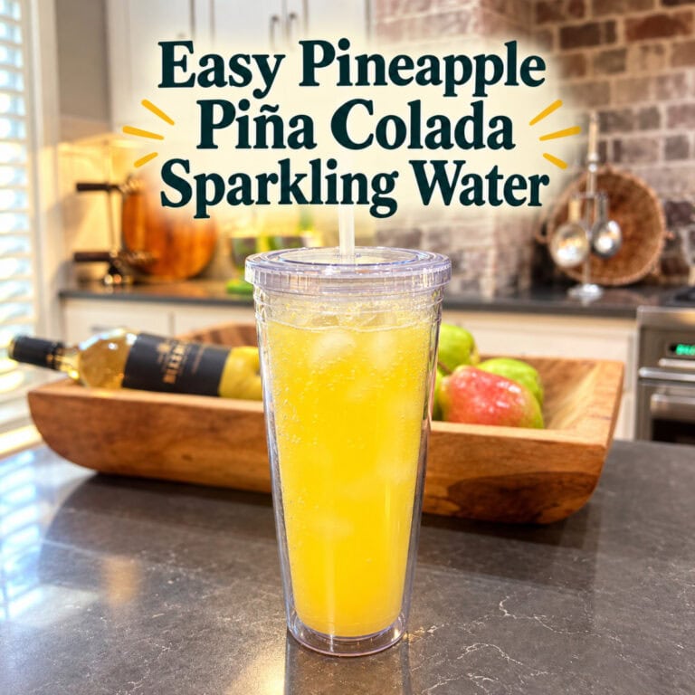 easy pineapple pina colada sparkling water